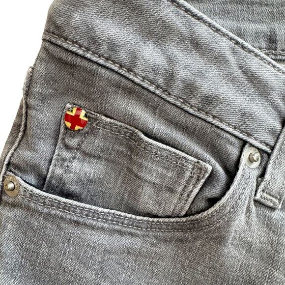 Hudson Jeans Womens Sz 27 Gray Krista Super Skinny Low Rise Preppy Bodycon - Picture 6 of 16